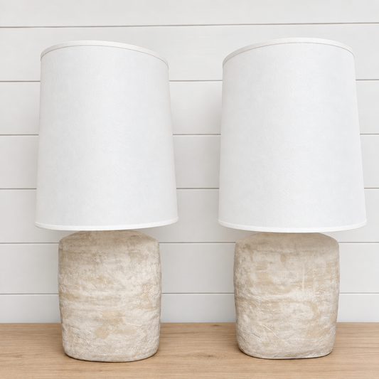 pair of sandgate large square table lamps
