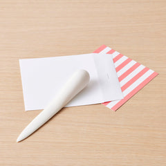 resin letter opener, white