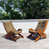 vintage pair of 70's lounge chairs