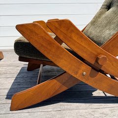 vintage pair of 70's lounge chairs