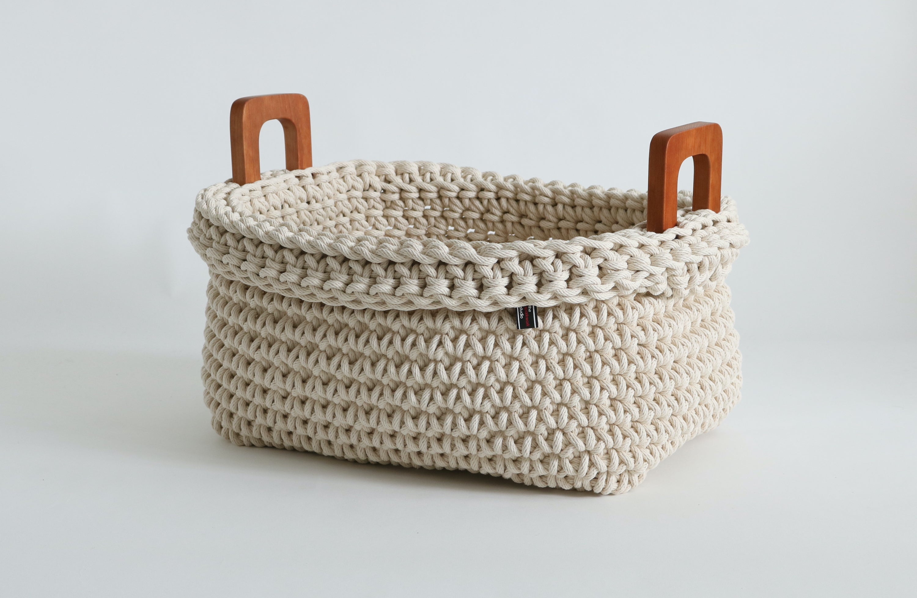 cotton rope short rectangular basket