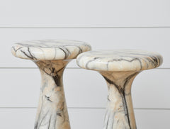 faux marble occasional table