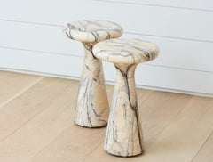 faux marble occasional table