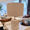 pair of marble table lamps