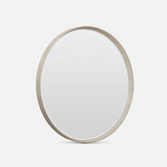 faux shagreen mirror, sand 50"