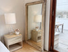 vintage wood floor mirror