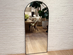 vintage arched floor mirror