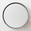 faux shagreen mirror, cool grey 32"