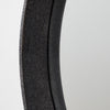 faux shagreen mirror, cool grey 32"