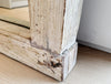 vintage wood floor mirror