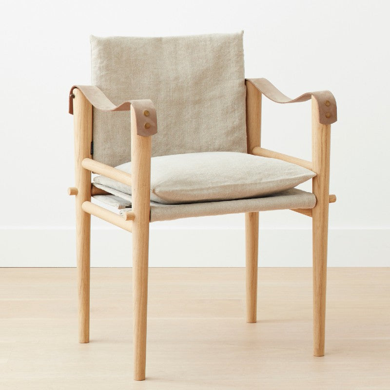 the montauk dining chair, hemp