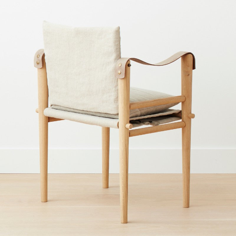 the montauk dining chair, hemp