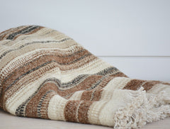 nagy beige and caramel throw