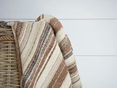 nagy beige and caramel throw