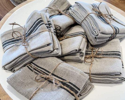 belgian linen napkins- S/4