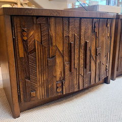 vintage pair of midcentury modern nightstands