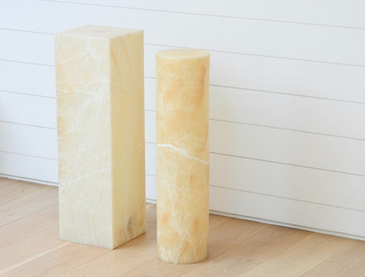 onyx lamp pedestal