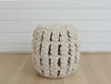 hand woven rope ottoman