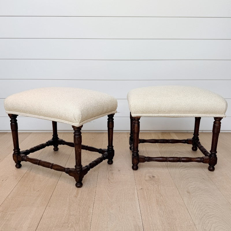 vintage danish upholstered ottomans