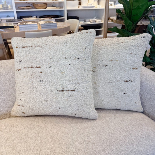 linen and wool pillow