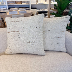linen and wool pillow