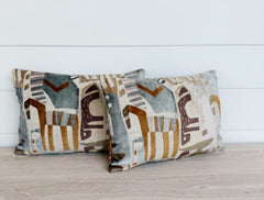 madagascar safari pillow collection