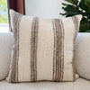 becker natural and mink pillow 23x23