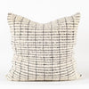 textured stripe black & natural pillow
