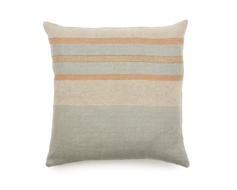 belgian multi-stripe pillow