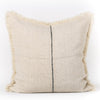 thin stripe black & natural pillow