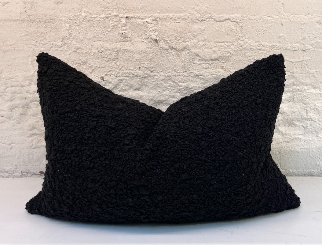 kusama black pillow 24x15