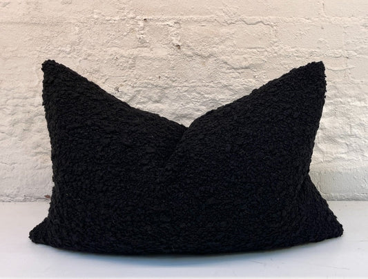 kusama black pillow 24x15
