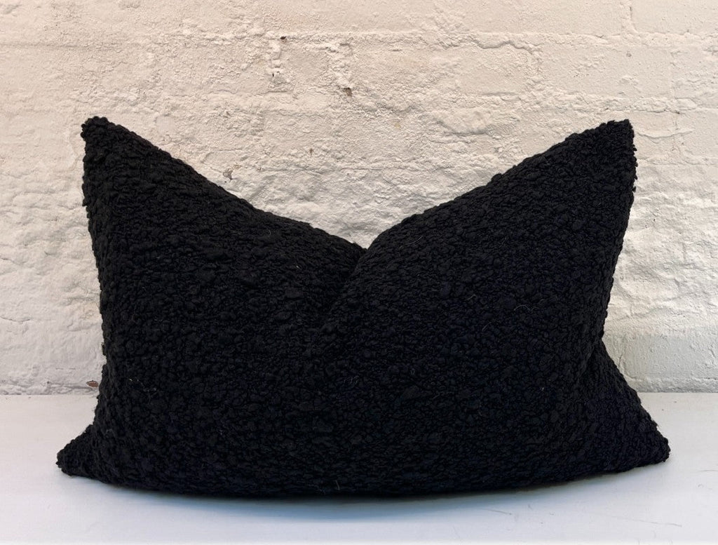 kusama black pillow 24x15
