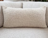 shaggy linen and wool lumbar pillow