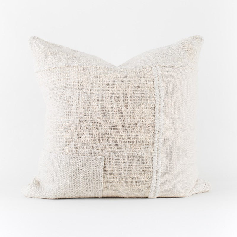 woven patchwork pillow