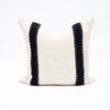 double stripe black & natural pillow