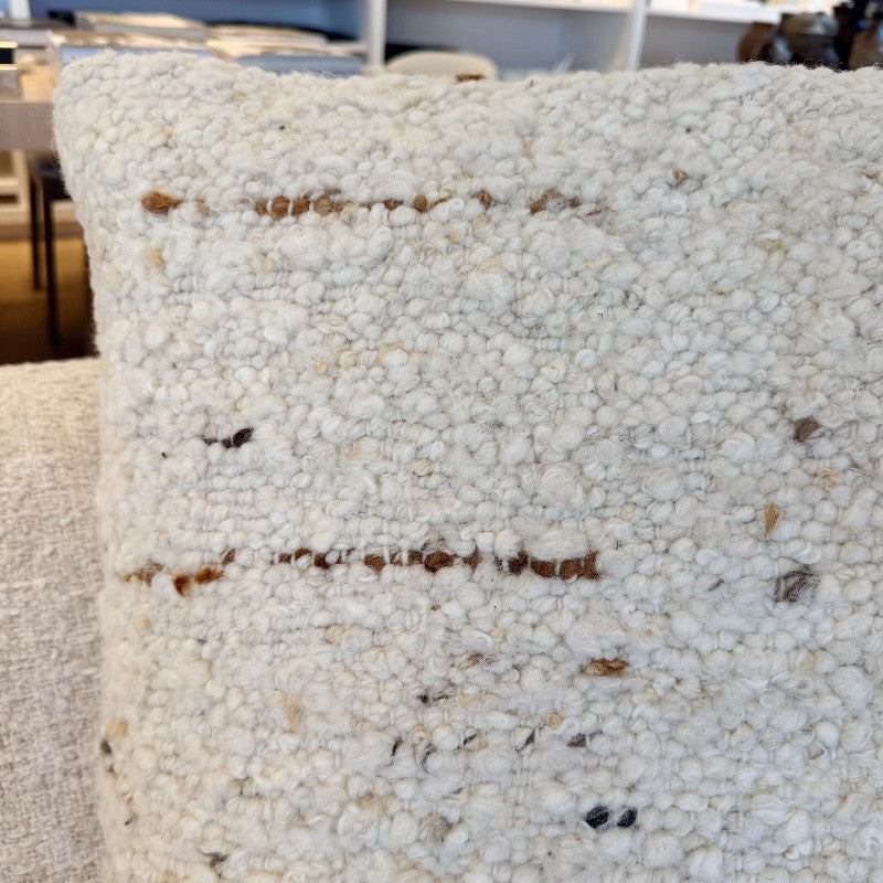linen and wool pillow