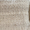 linen and wool beige pillow
