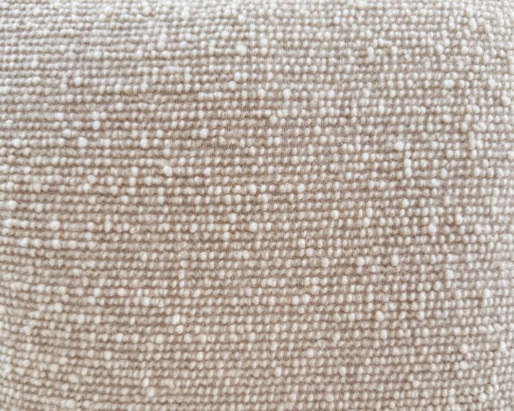 shaggy linen and wool lumbar pillow