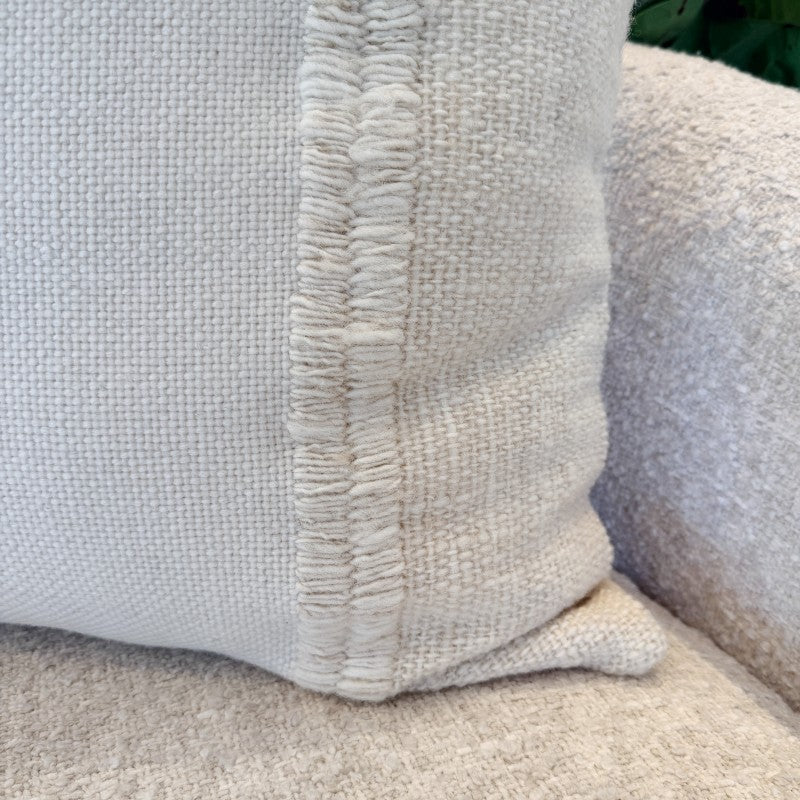 woven patchwork pillow