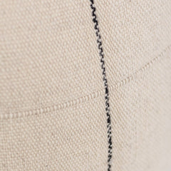 thin stripe black & natural pillow