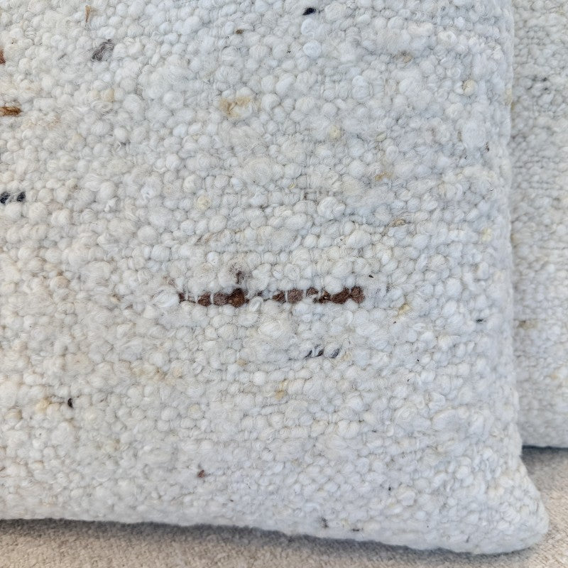 linen and wool pillow