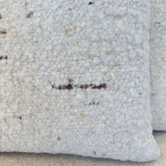 linen and wool pillow