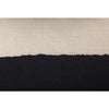 wide stripe black & natural pillow