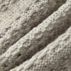 linen and wool beige pillow