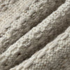 linen and wool beige pillow