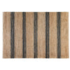 river natural & indigo ticking stripe area rugs