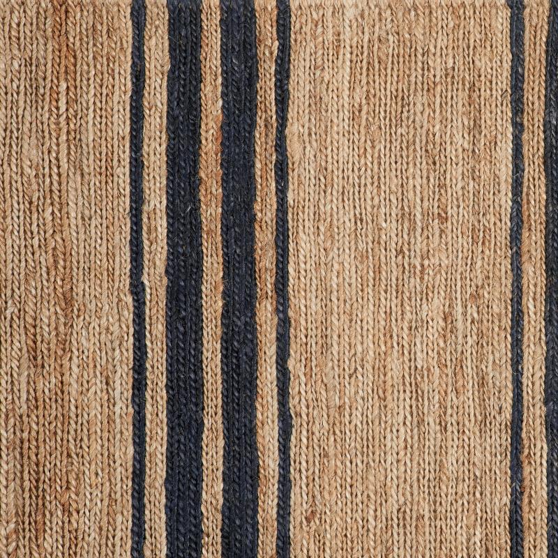 river natural & indigo ticking stripe area rugs