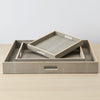 faux shagreen tray sand, small
