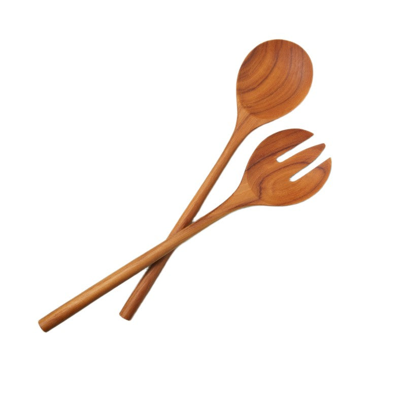 teak serving set